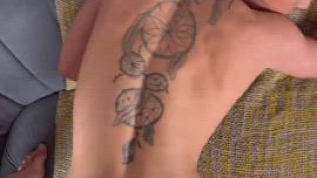 Draining his balls into my ass