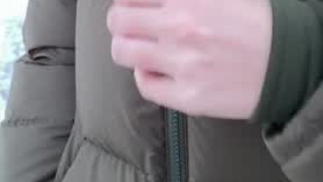 My winter tinder date stopped to take a peak at what was under all the layers! 