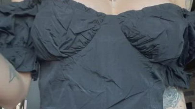 just beautiful chick with pigtails and huge tits do strip for you