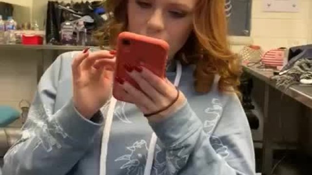 Ella Hughes Wants Dick Even In Makeup Room