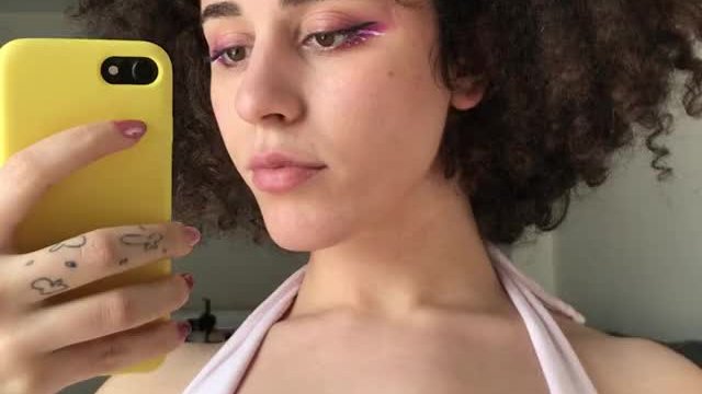 Oh you're here? I was about to put some clothes on