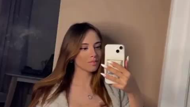 Home alone and fresh out of the shower