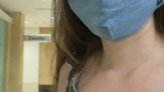 Just a quick peek up my skirt while I'm out shopping :)