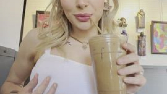 I like watching waiters struggle to maintain eye contact :P