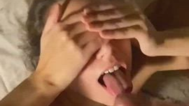 She really loves the cum