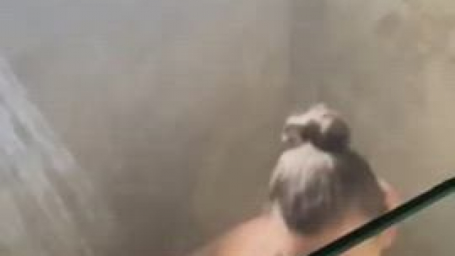 Nice shower. Nicer girl