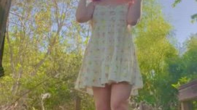 Getting this naked on a public trail had me trembling [GIF]