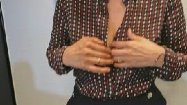 I like to show my boobs at office... [GIF]