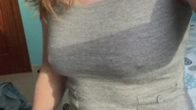 Wearing thigh highs but no panties at work