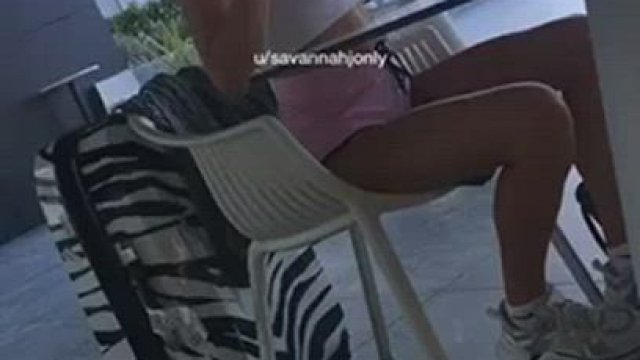 Flasing my boobies during breakfast [OC] [F] [GIF] [00:11]