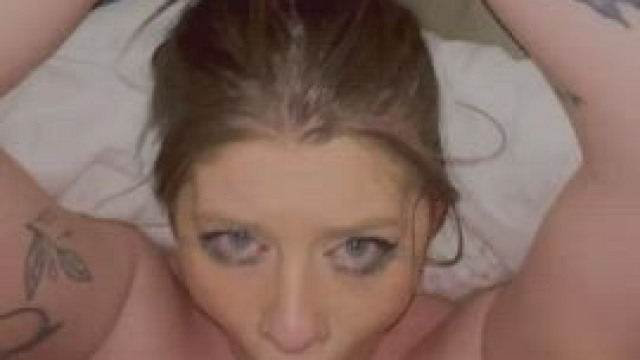 Getting my face fucked like a slut and then covered in cum. I love being a good 