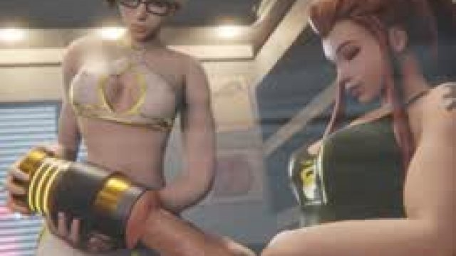 Mercy found a fleshlight for Futa Brigitte (Dreamrider) [Overwatch]