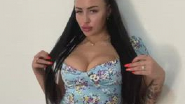 I just love how this cute dress looks and how my boobs jiggle like jelly