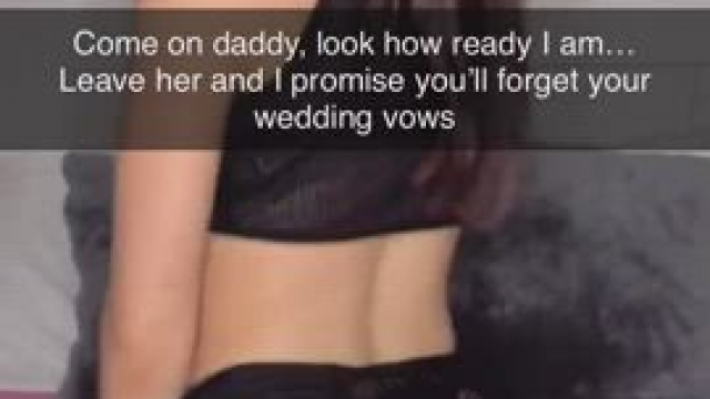 “Happiest day of you life” means nothing to her