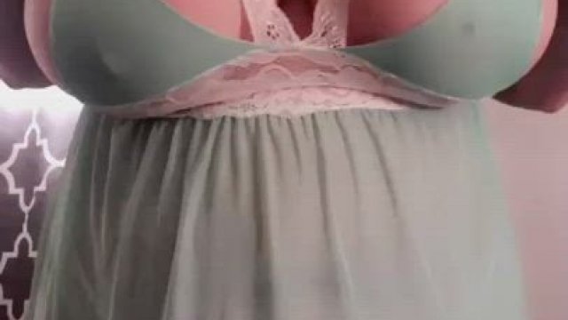 Lucky to have big tits and sharing the luck with you