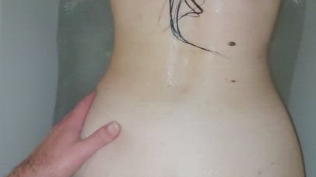 I just wanted to take a relaxing bath so I called him out to cum