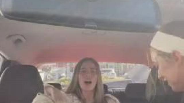 showing her friend the power of green vegitables