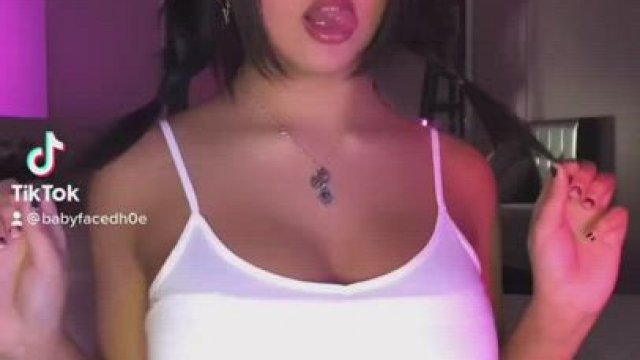 Who could resist a TikTok thot tiddy drop?