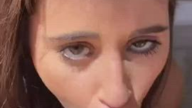 Nice Facial on this cute Babe