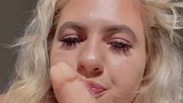 Now I need a real cock to slobber all over .. any takers?