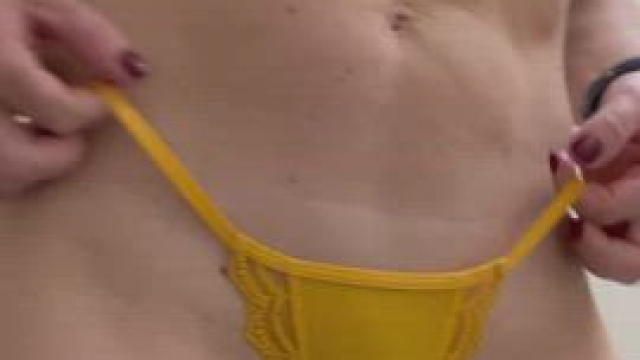 New bright panties on a dreary Tuesday