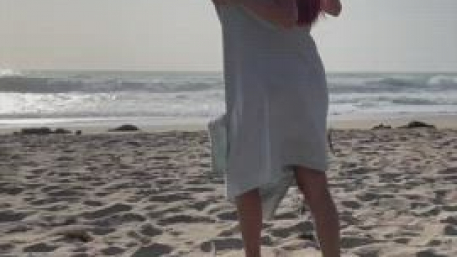 If you were at the beach with me here, would you join me by showing your dick? ?