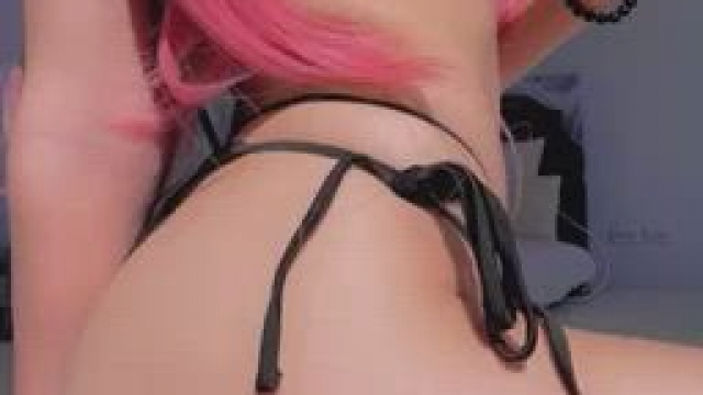 Pink hair n big titty