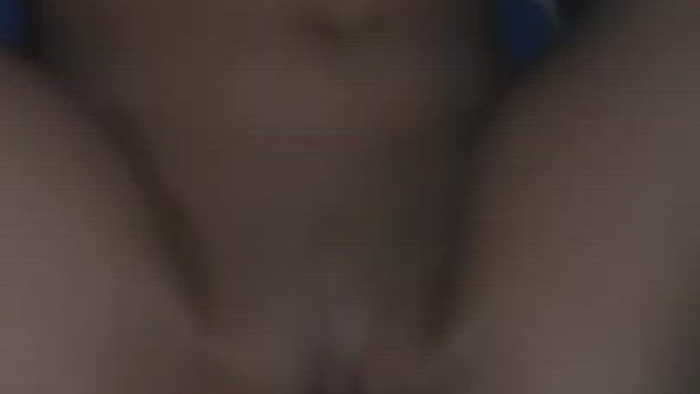 Stretching her tight little pussy