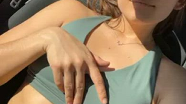 Flashing my tits after my workout