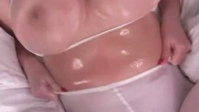 Angela White's tits bouncing all over