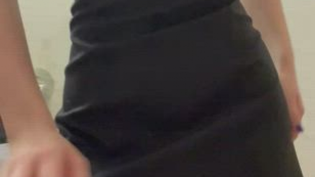 I am wearing nothing under my black dress