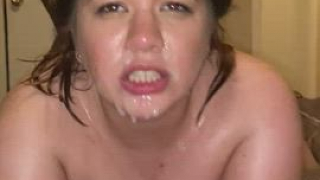 Drenched in cum and then fucked hard