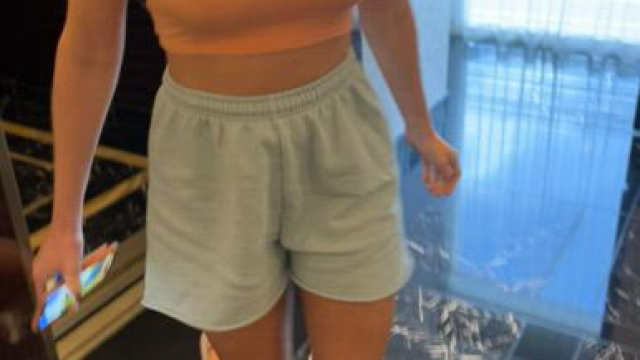 fuckdoll popping out her titties in the hotel