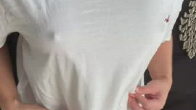 your cum looks good on my tummy - trust me [gif]