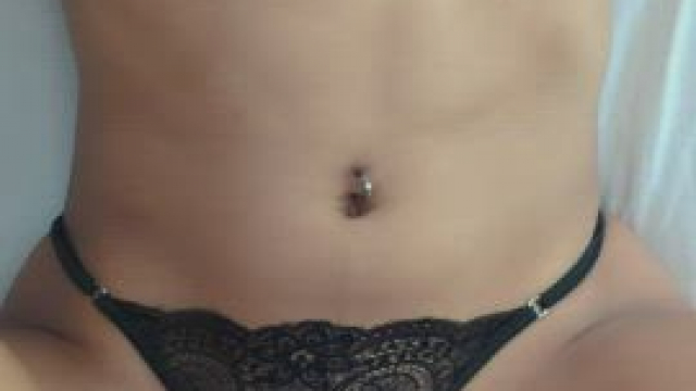 I hope I can get this cum out from my black panties