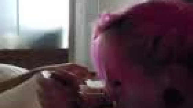 My fav slut showing no mercy on my cock