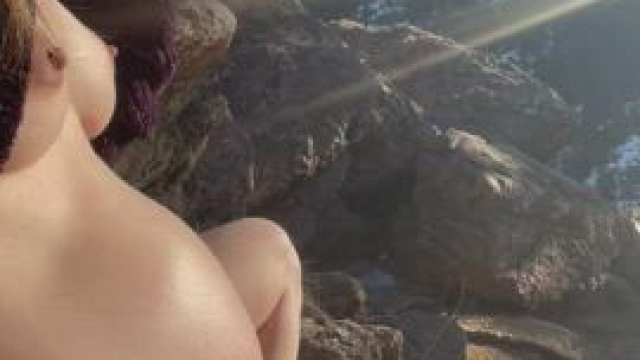 Pregnant milf public flash