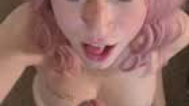 Pink hair knows what she's doing