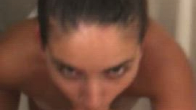 Fresh cum on my tongue