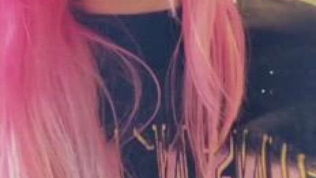 Neon Pink!! With Pink Pierced Nips hehe