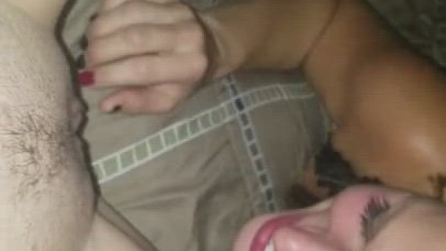 Both of us Eating one Pussy together