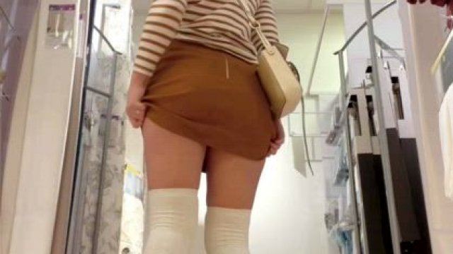 I stepped out to do some shopping... it wasn’t long before the panties had to go