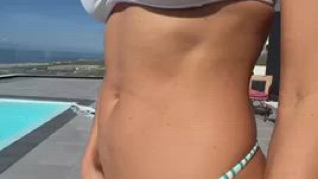 I prefer to swim in the pool naked(f)