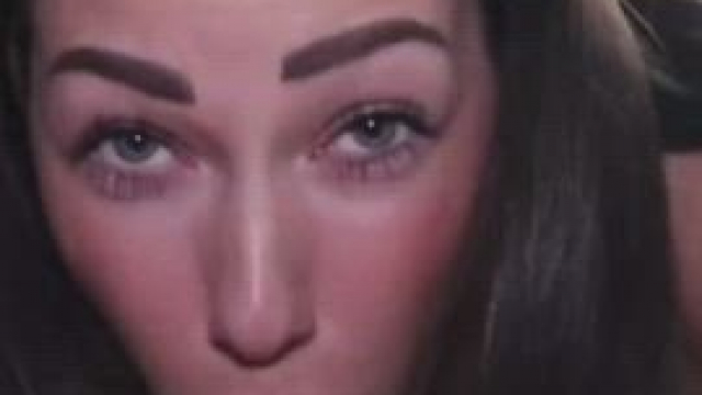 Submissive wife gets her face fucked