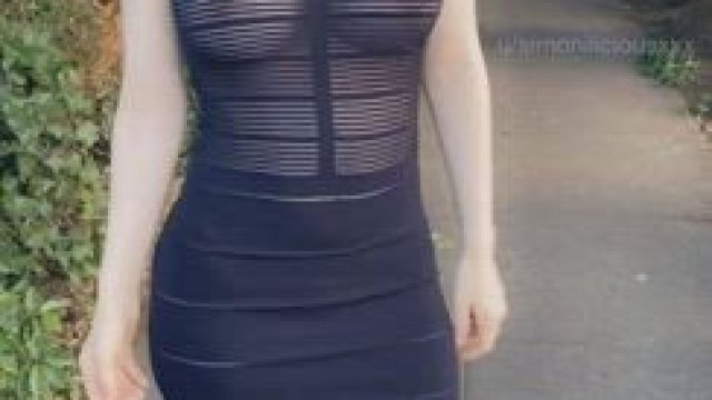 At least she has a mask