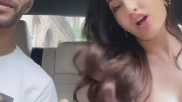 Nora Fatehi Showcasing Her Milky Cleavage