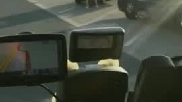 Early morning Truck stop rest areas..