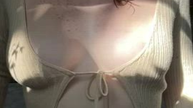 I like having contests to see which nipple falls out first