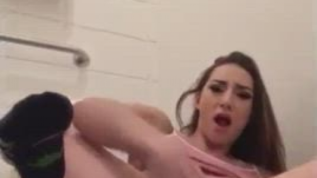 squirting all over the bathroom floor!