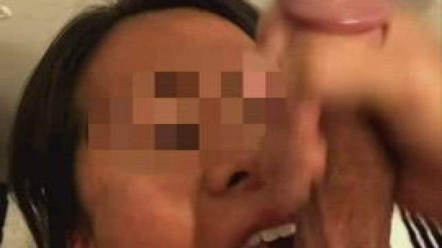 Covering her cute Filipina face